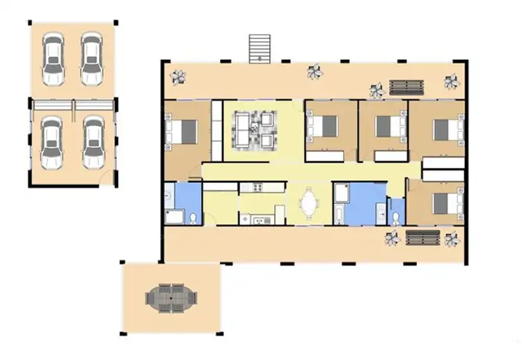 Floorplan of Homely house listing, 585 Redland Bay Road, Capalaba QLD 4157