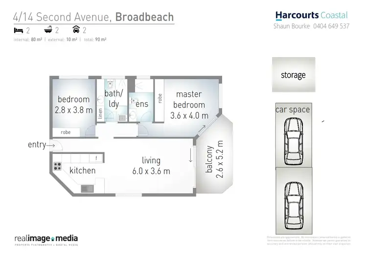 Floorplan of Homely apartment listing, 4/14 'Lynda Lodge' Second Avenue, Broadbeach QLD 4218
