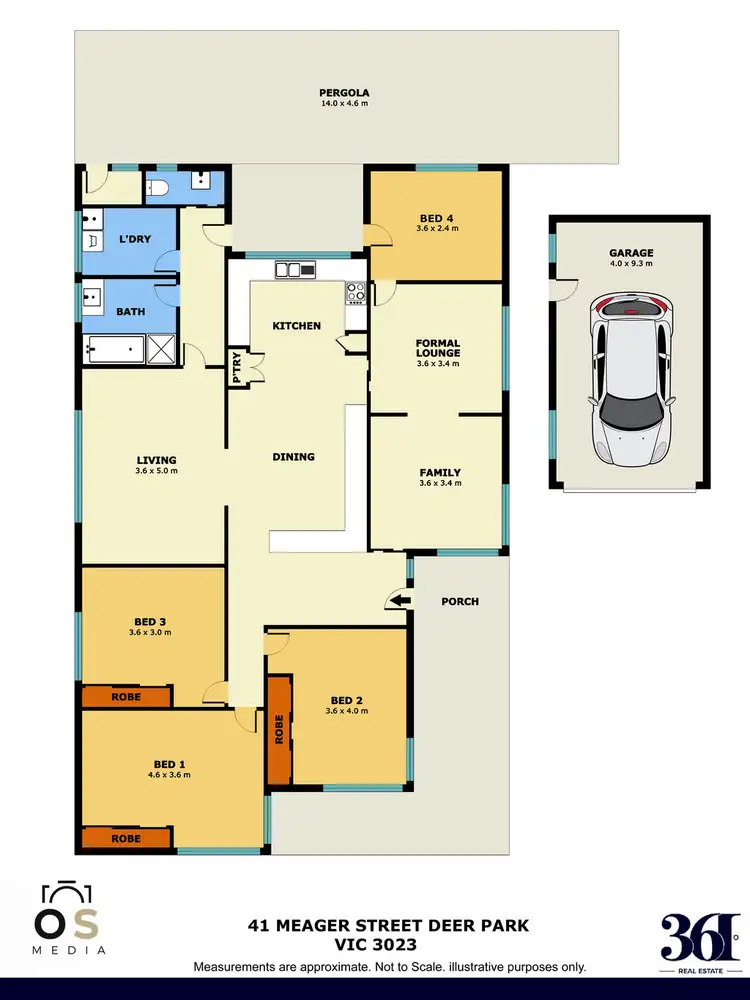 Floorplan of Homely house listing, 41 MEAGER STREET, Deer Park VIC 3023