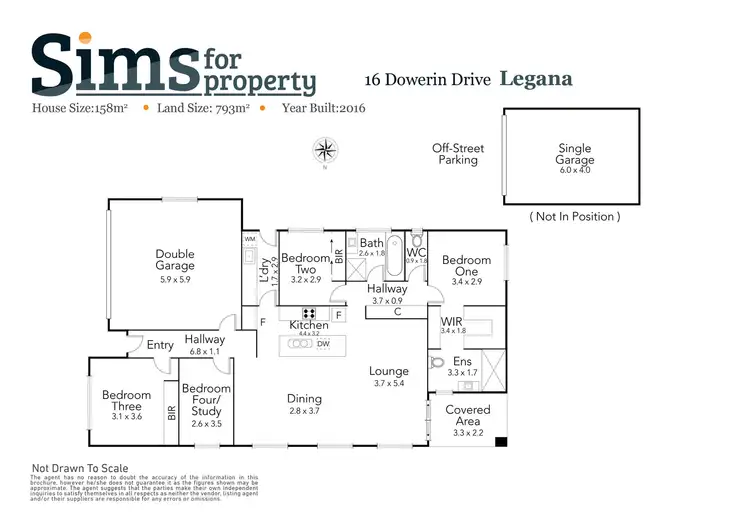 Floorplan of Homely house listing, 16 Dowerin Drive, Legana TAS 7277