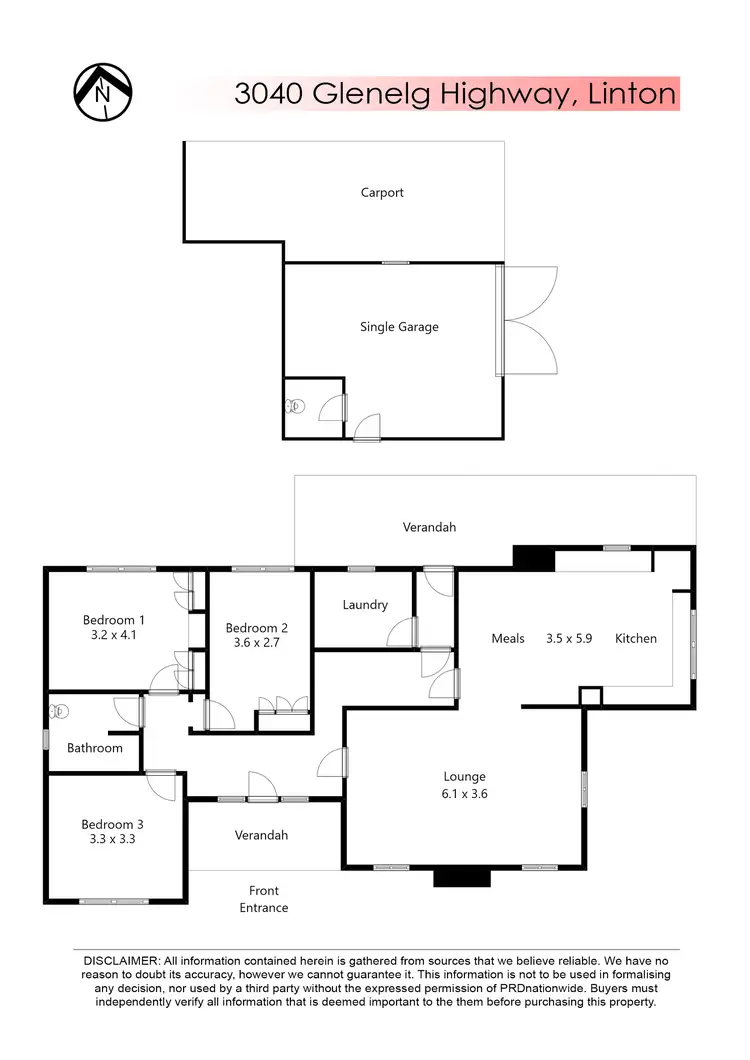 Floorplan of Homely house listing, 3040 Glenelg Highway, Linton VIC 3360