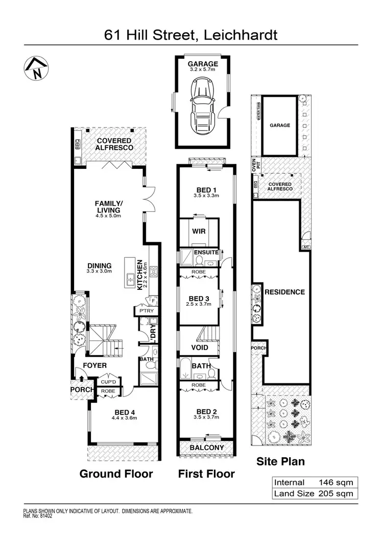 Floorplan of Homely house listing, 61 Hill Street, Leichhardt NSW 2040