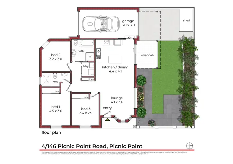 Floorplan of Homely villa listing, 4/146 Picnic Point Road, Picnic Point NSW 2213
