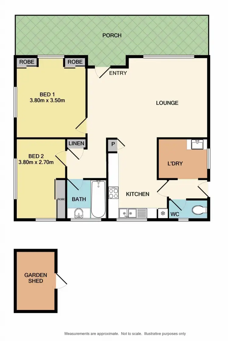 Floorplan of Homely house listing, 21 Meadows Avenue, Benalla VIC 3672