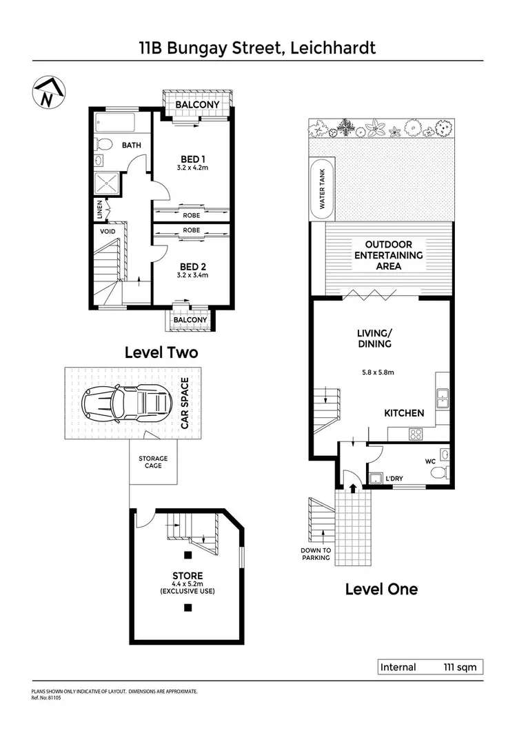 Floorplan of Homely townhouse listing, 11B Bungay Street, Leichhardt NSW 2040