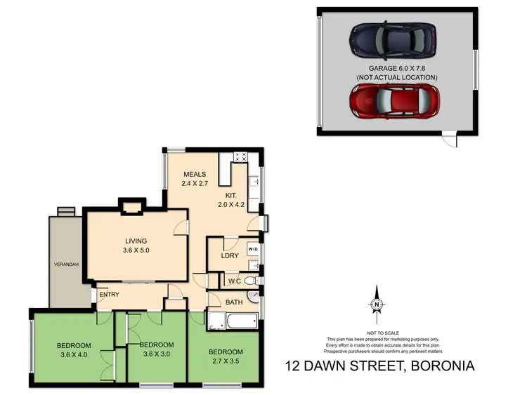 Floorplan of Homely house listing, 12 Dawn Street, Boronia VIC 3155