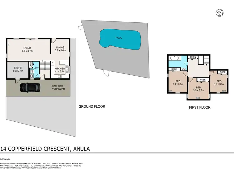 Floorplan of Homely house listing, 14 Copperfield Crescent, Anula NT 812