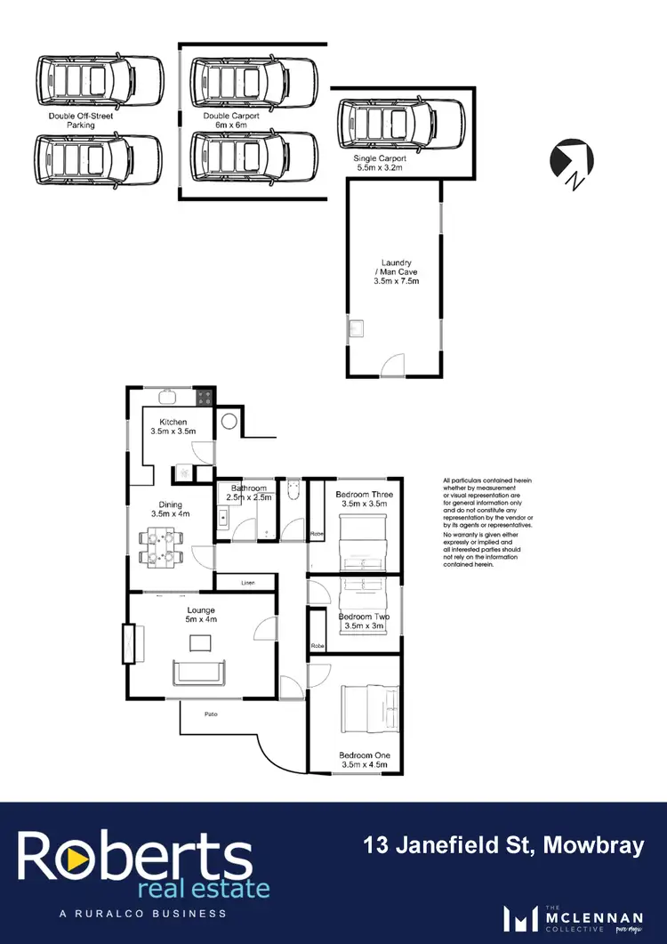 Floorplan of Homely house listing, 13 Janefield Street, Mowbray TAS 7248