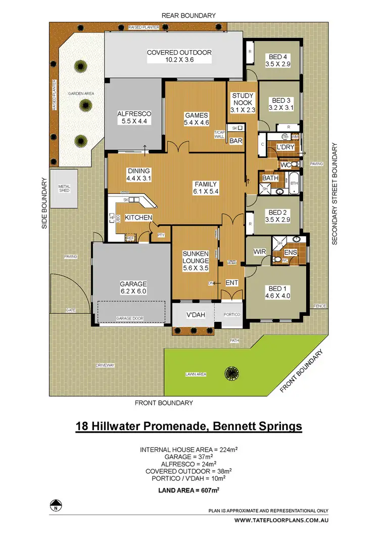 Floorplan of Homely house listing, 18 Hillwater Promenade, Bennett Springs WA 6063