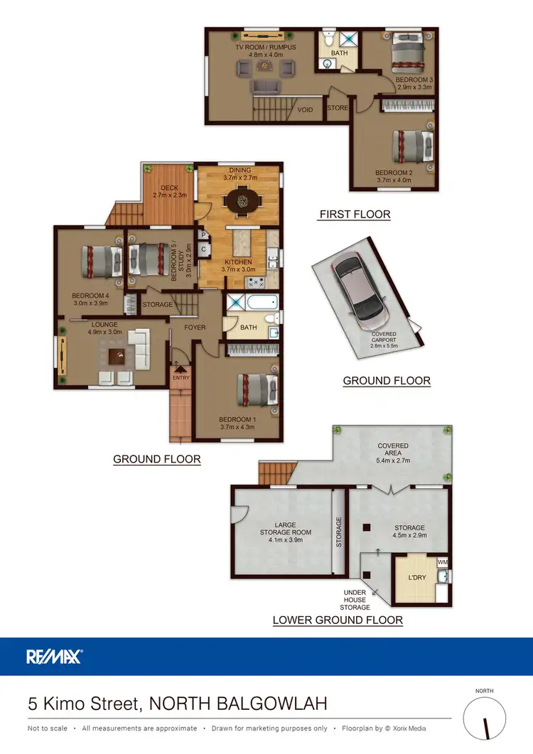 Floorplan of Homely house listing, 5 Kimo St, North Balgowlah NSW 2093