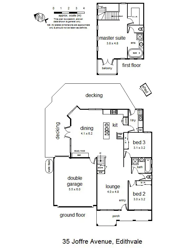 Floorplan of Homely house listing, 35 Joffre Avenue, Edithvale VIC 3196