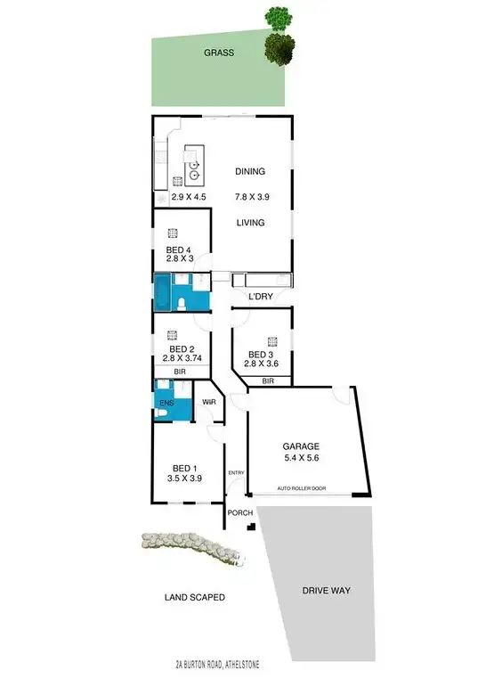 Floorplan of Homely house listing, 2A Burton Road, Athelstone SA 5076