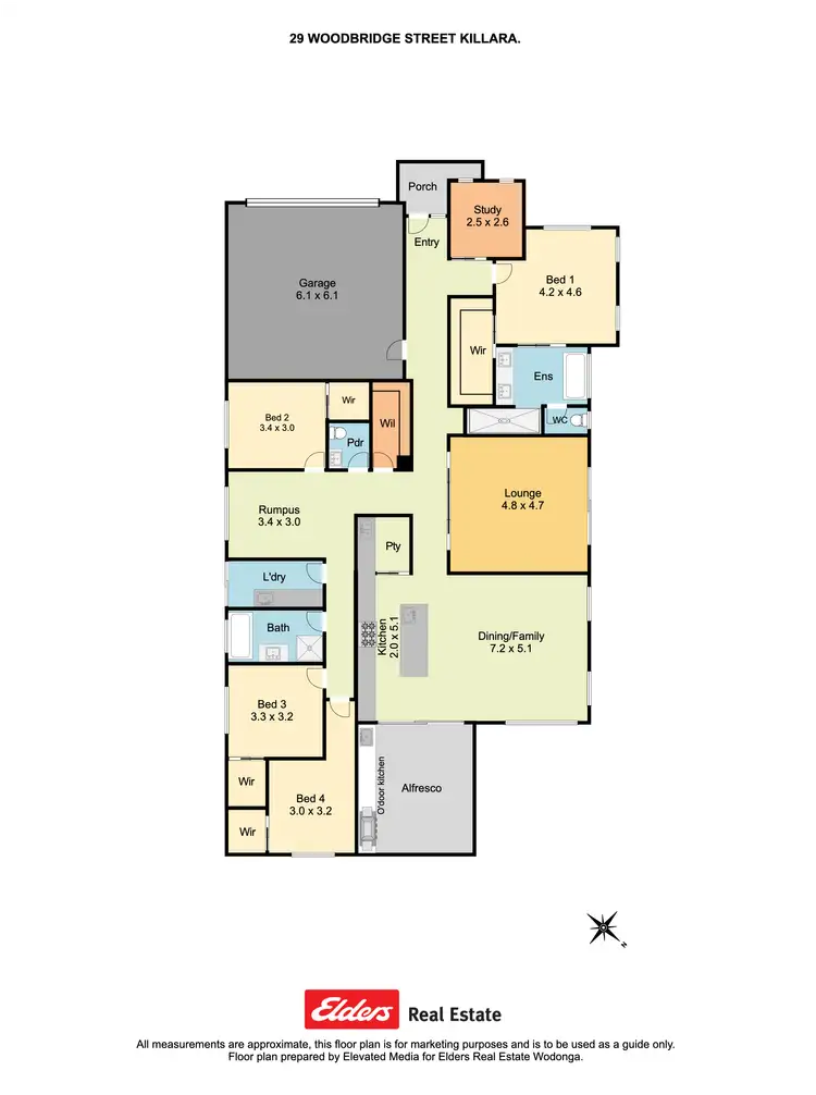 Floorplan of Homely house listing, 29 Woodbridge Street, Killara VIC 3691