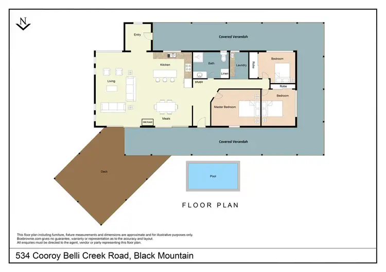 Floorplan of Homely house listing, 534 Cooroy Belli Creek Road, Black Mountain QLD 4563