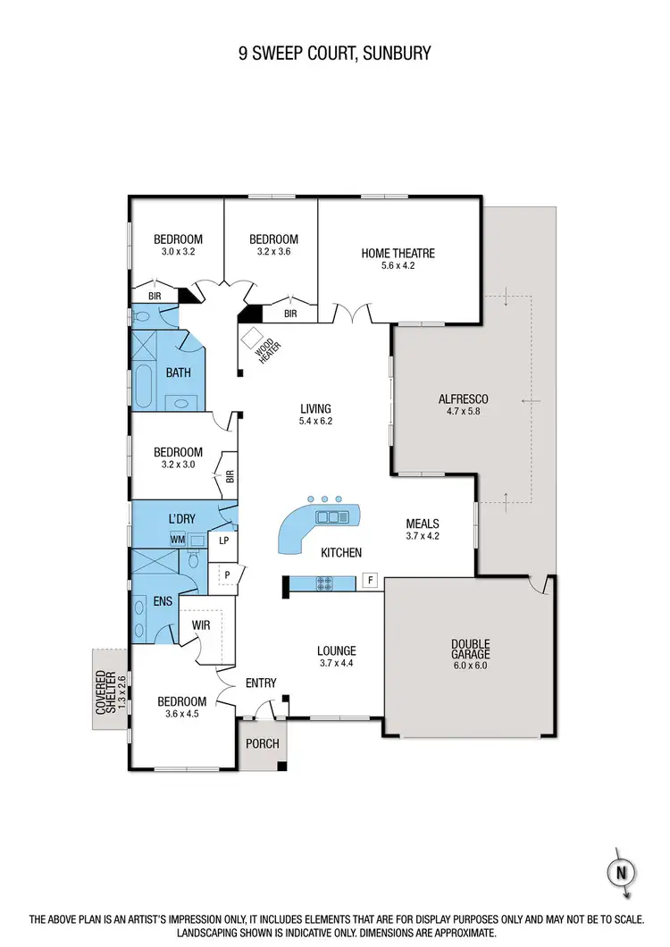 Floorplan of Homely house listing, 9 Sweep Court, Sunbury VIC 3429