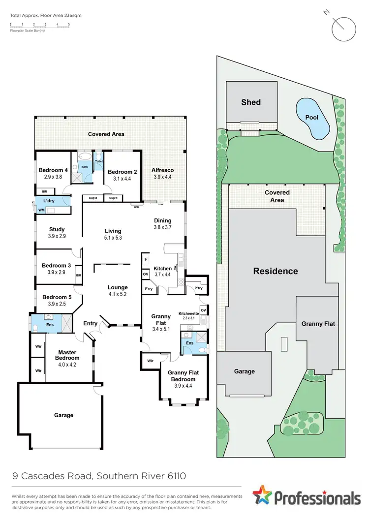 Floorplan of Homely house listing, 9 Cascades Rd, Southern River WA 6110