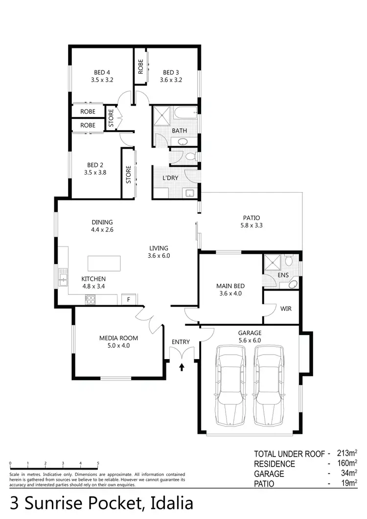 Floorplan of Homely house listing, 3 Sunrise Pocket, Idalia QLD 4811