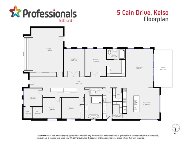 Floorplan of Homely house listing, 5 Cain Drive, Kelso NSW 2795