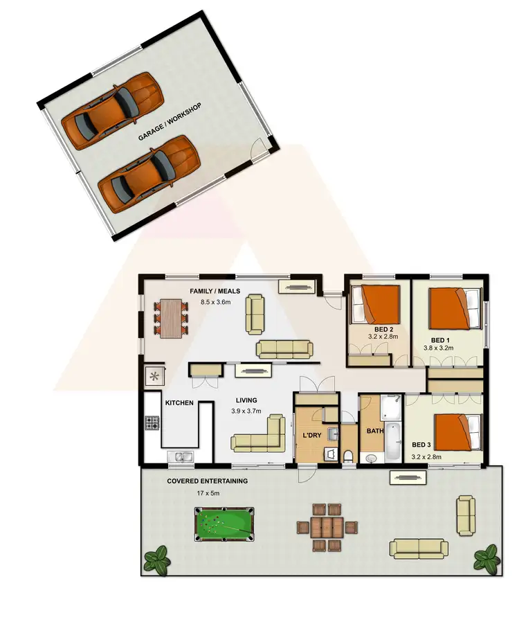 Floorplan of Homely house listing, 43 Blackthorn Crescent, Shailer Park QLD 4128