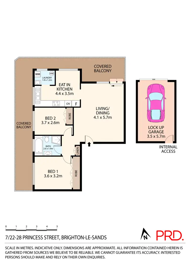 Floorplan of Homely apartment listing, 7/22-28 Princess Street, Brighton-le-sands NSW 2216