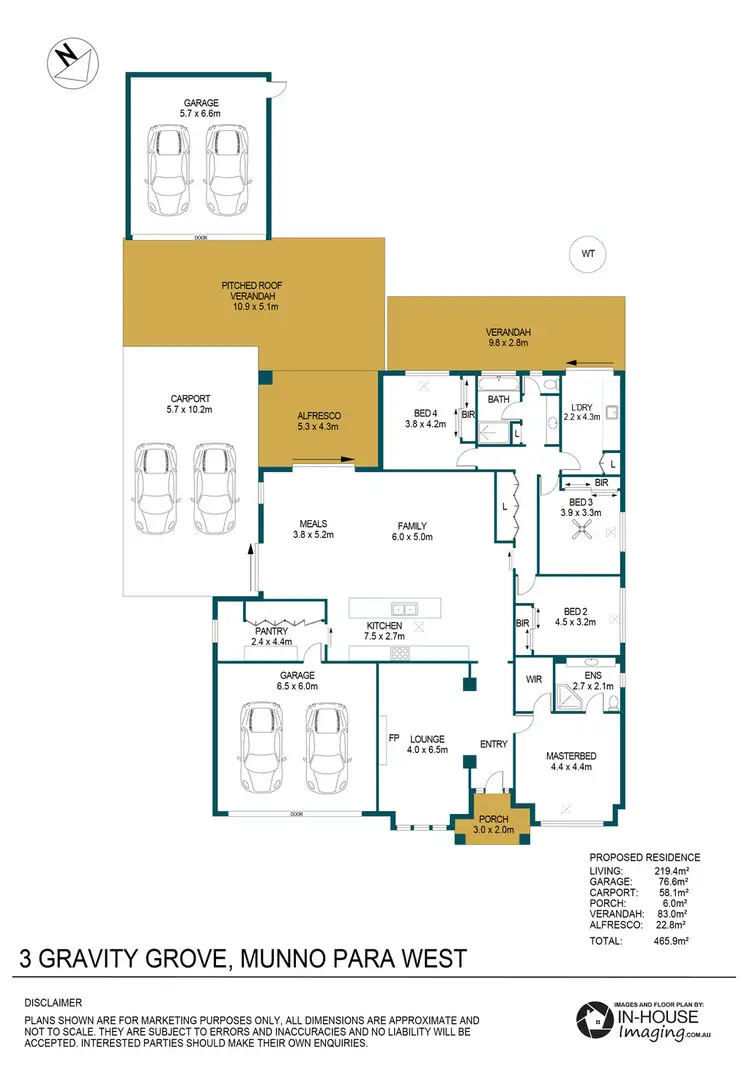 Floorplan of Homely house listing, 3 Gravity Grove, Munno Para West SA 5115