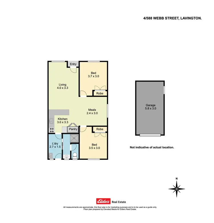 Floorplan of Homely unit listing, 4/588 Webb Street, Lavington NSW 2641