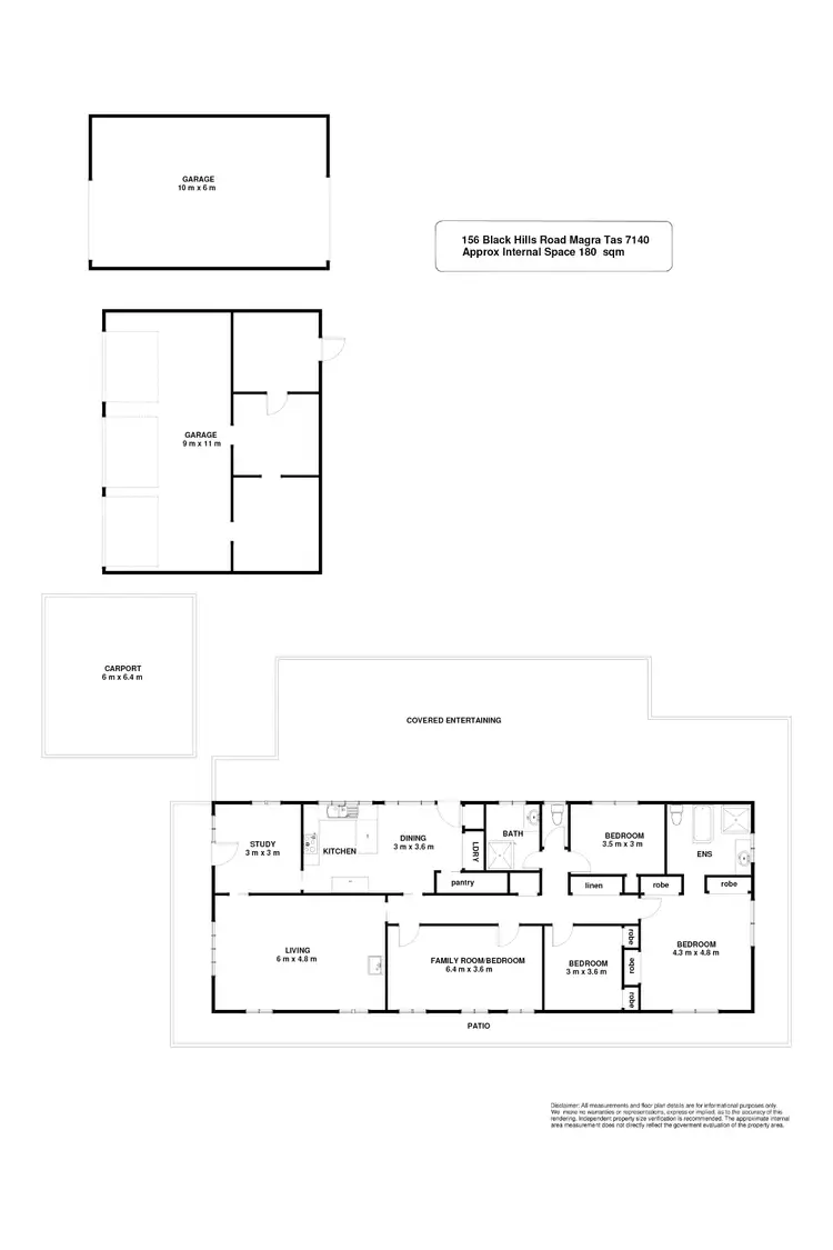Floorplan of Homely house listing, 156 Black Hills Road, Magra TAS 7140