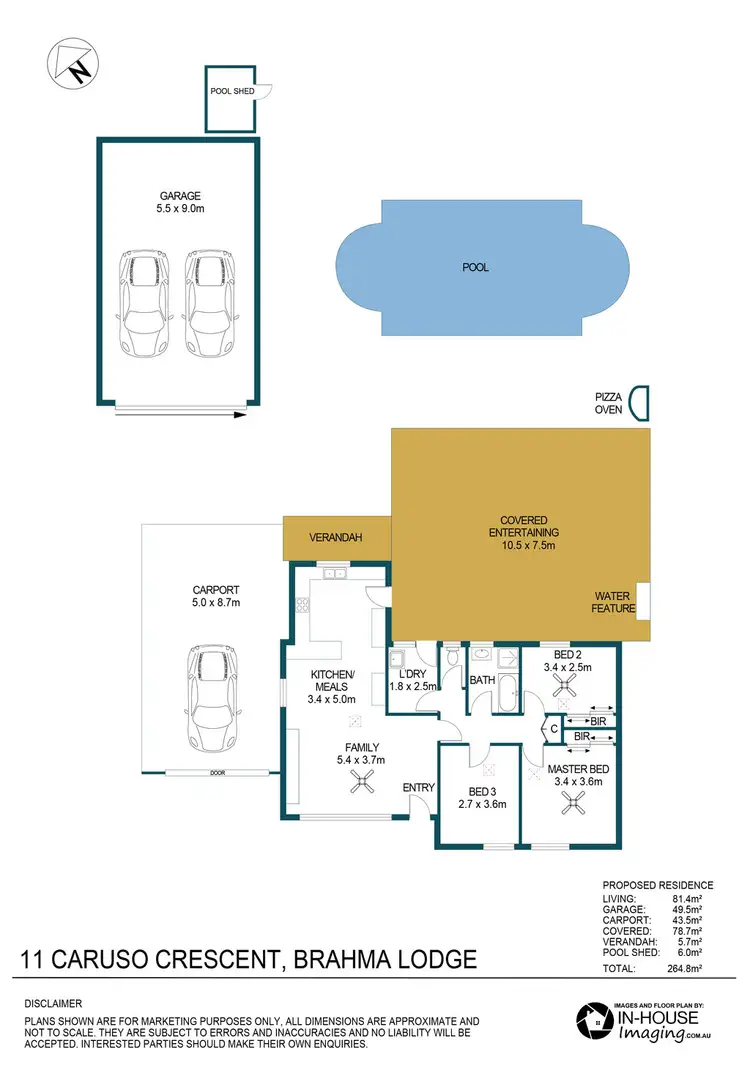 Floorplan of Homely house listing, 11 Caruso Crescent, Brahma Lodge SA 5109