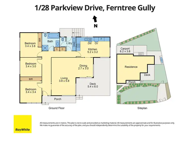 Floorplan of Homely house listing, 1/28 Parkview Drive, Ferntree Gully VIC 3156