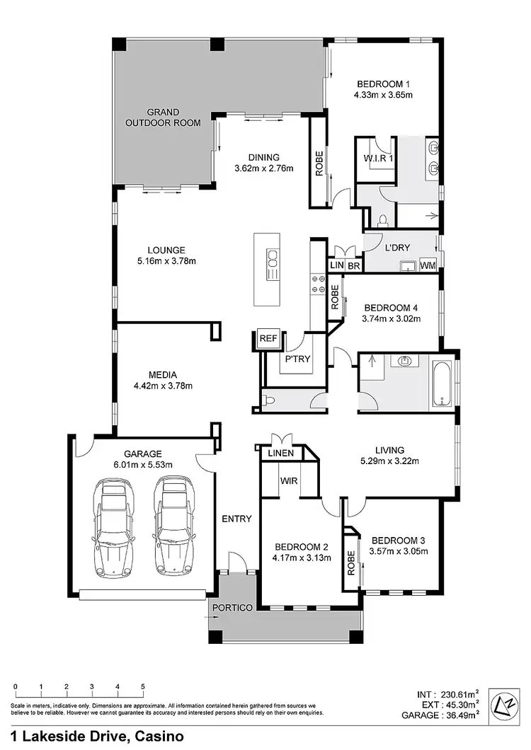 Floorplan of Homely house listing, 1 Lakeside Drive, Casino NSW 2470