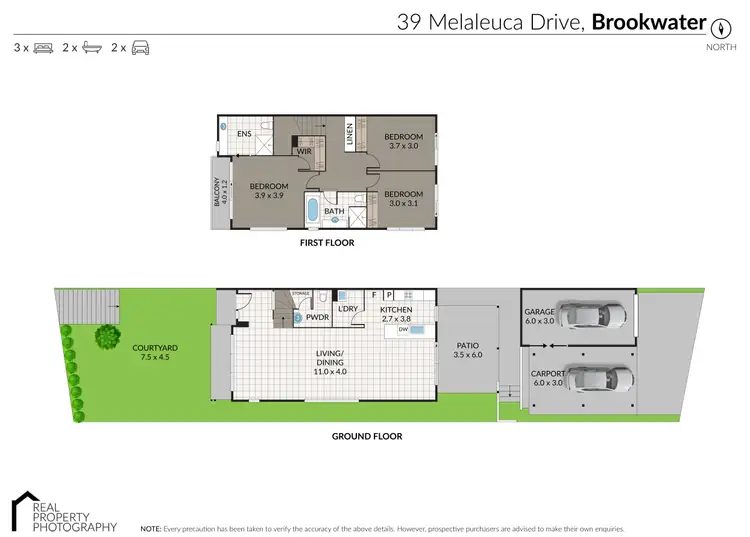 Floorplan of Homely house listing, 39 Melaleuca Drive, Brookwater QLD 4300