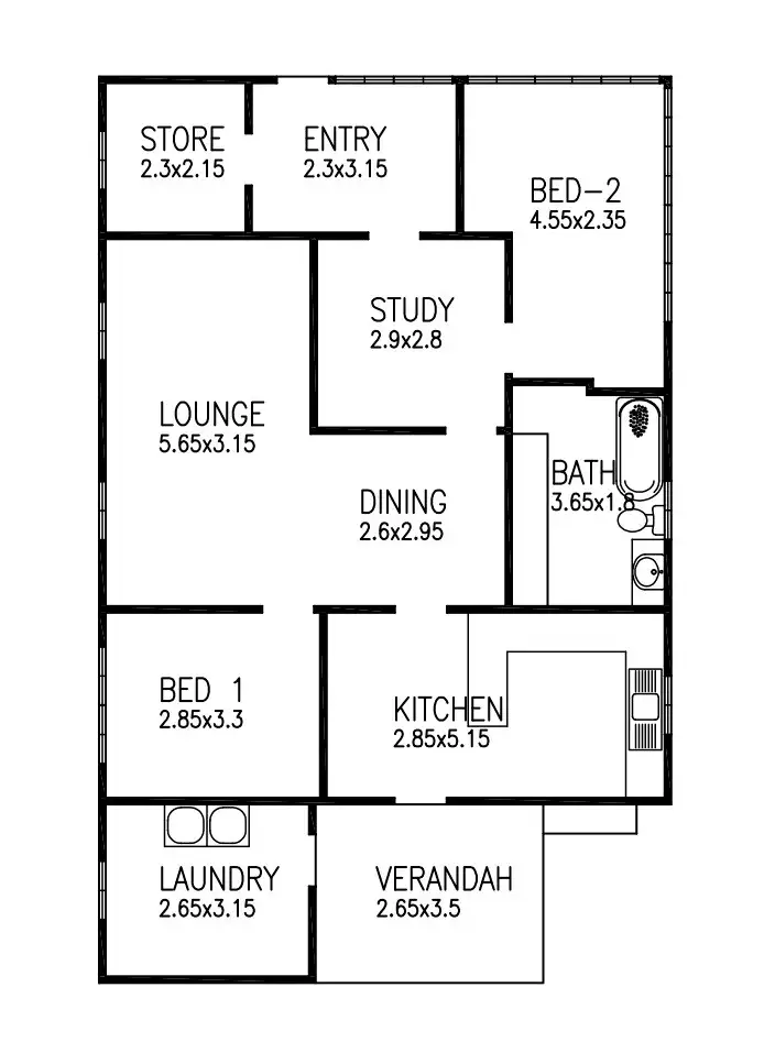 Floorplan of Homely house listing, 33 Margaret Street, Tamworth NSW 2340