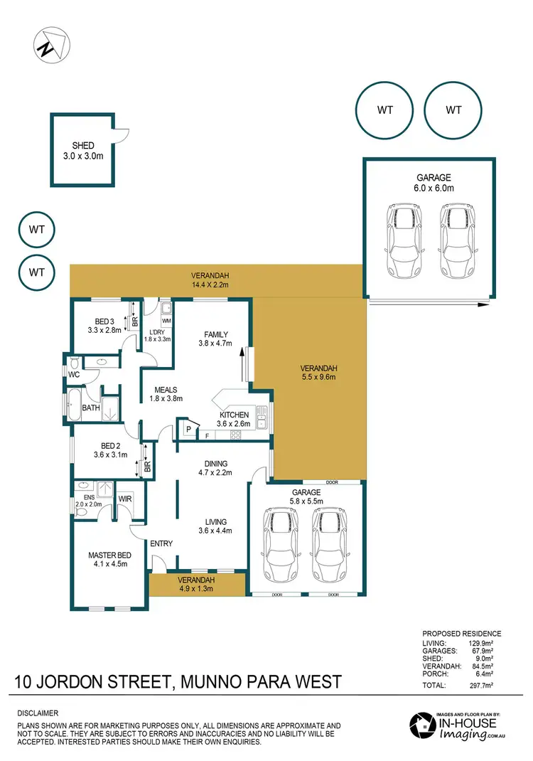Floorplan of Homely house listing, 10 Jordon Street, Munno Para West SA 5115
