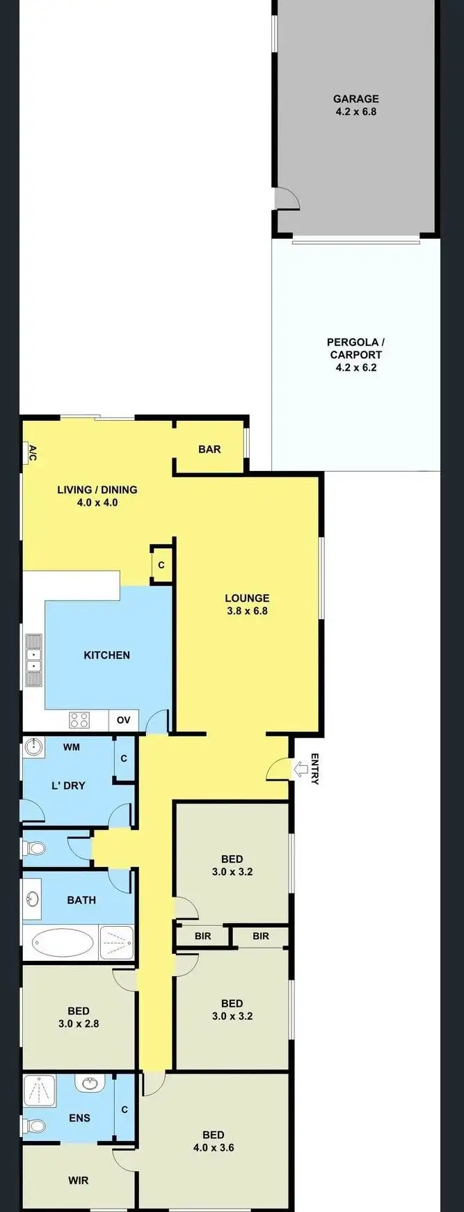 Floorplan of Homely house listing, 47 Tulloch Street, Deer Park VIC 3023