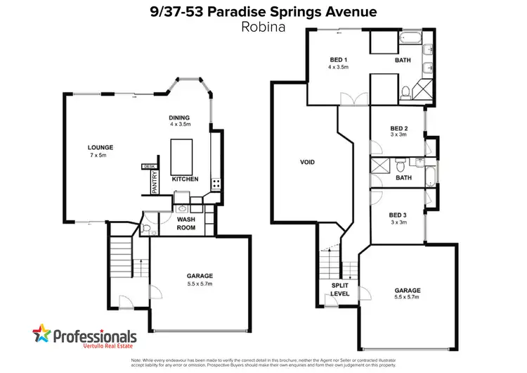 Floorplan of Homely house listing, 9/37-53 Paradise Springs Avenue, Robina QLD 4226