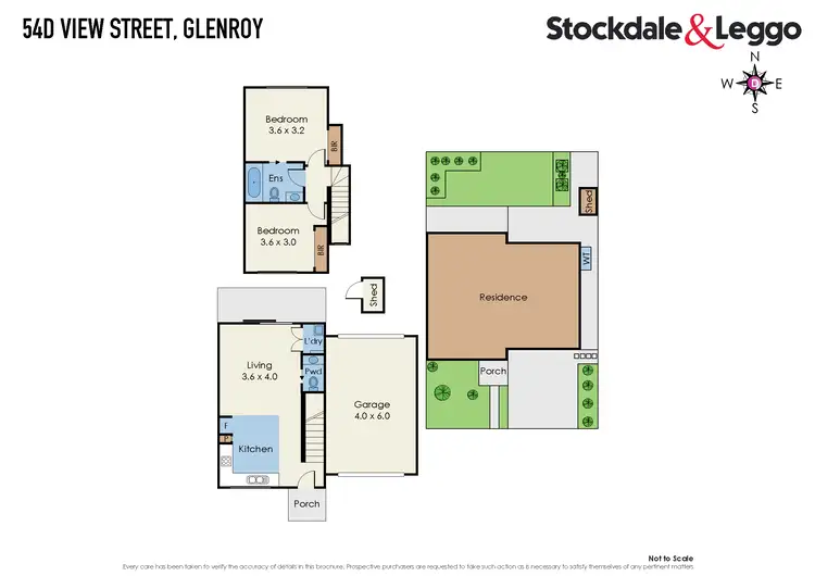 Floorplan of Homely townhouse listing, 54D View Street, Glenroy VIC 3046