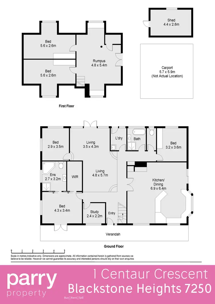 Floorplan of Homely house listing, 1 Centaur Crescent, Blackstone Heights TAS 7250