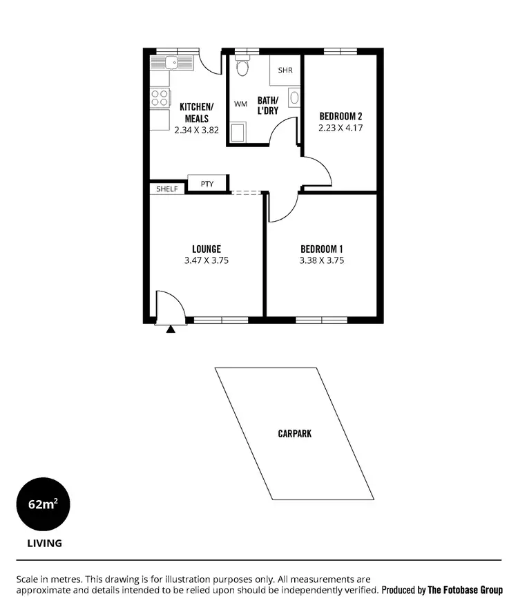 Floorplan of Homely unit listing, 18/85 Windsor Grove, Klemzig SA 5087