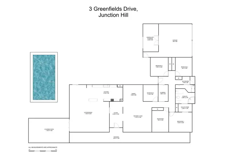 Floorplan of Homely house listing, 3 Greenfields Drive, Junction Hill NSW 2460
