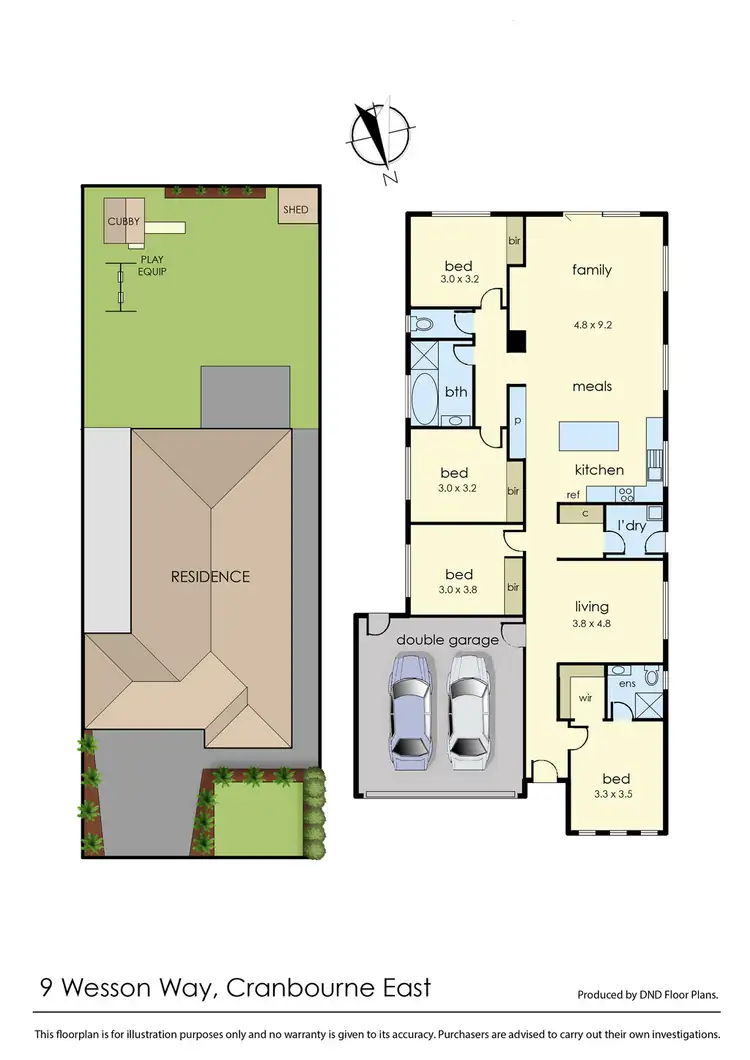 Floorplan of Homely house listing, 9 Wesson Way, Cranbourne East VIC 3977