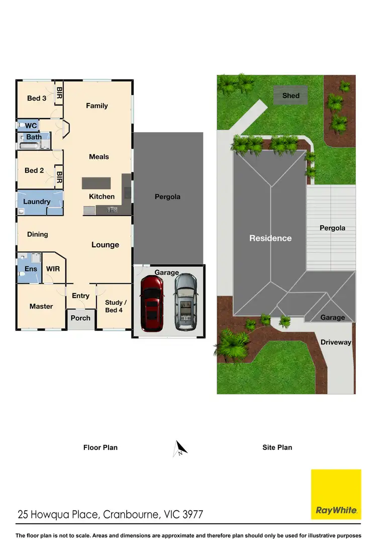 Floorplan of Homely house listing, 25 Howqua Place, Cranbourne VIC 3977