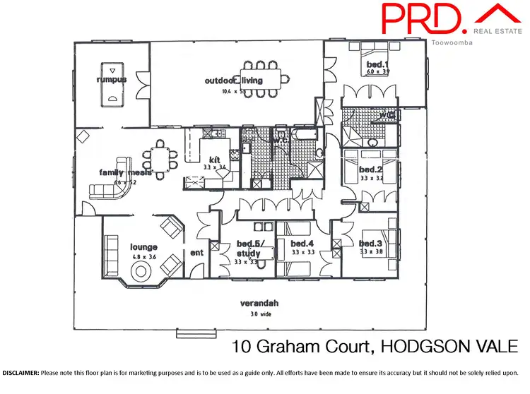 Floorplan of Homely house listing, 10 Graham Court, Hodgson Vale QLD 4352