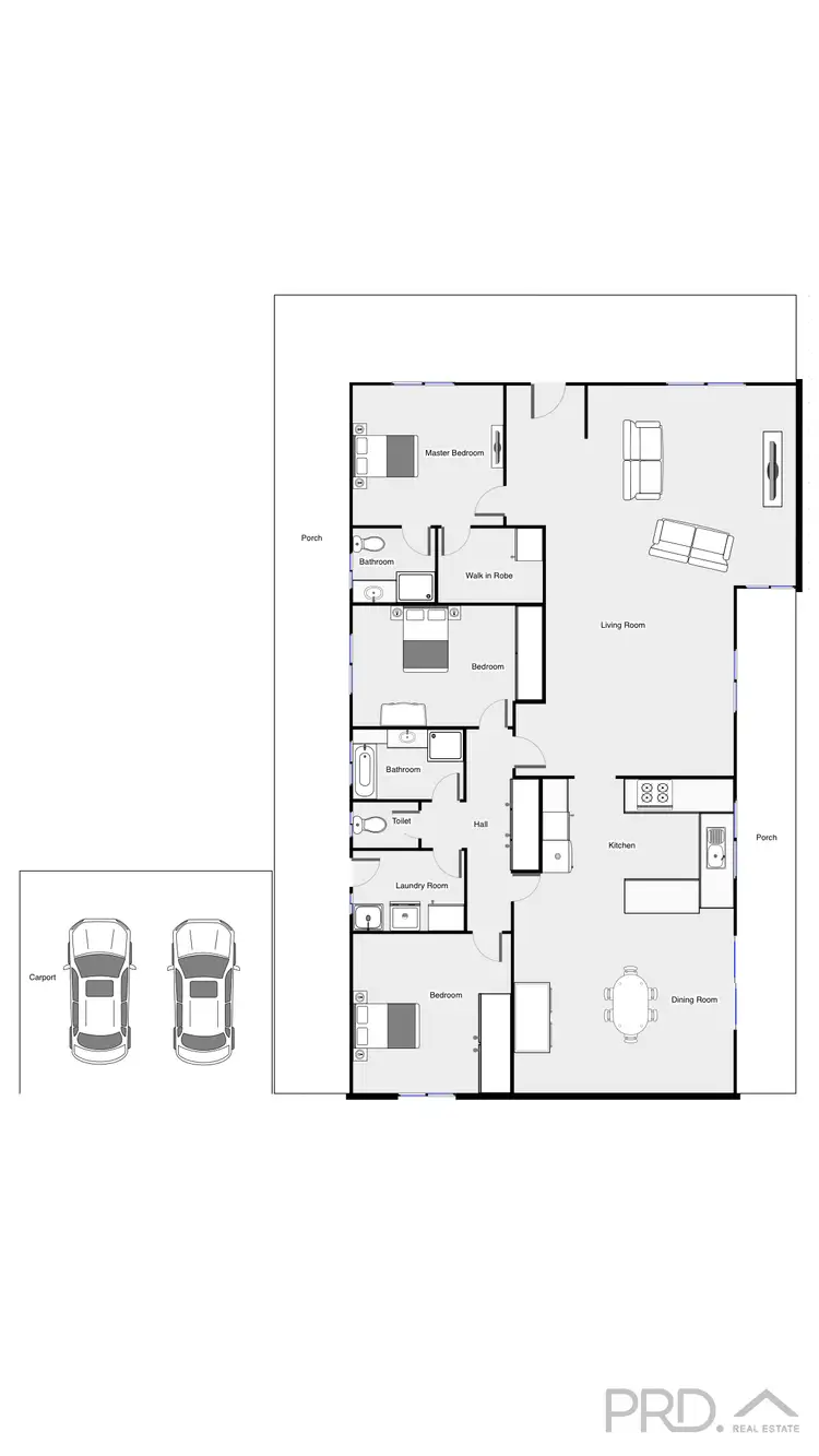 Floorplan of Homely house listing, 32 Myall Lane, Merbein VIC 3505