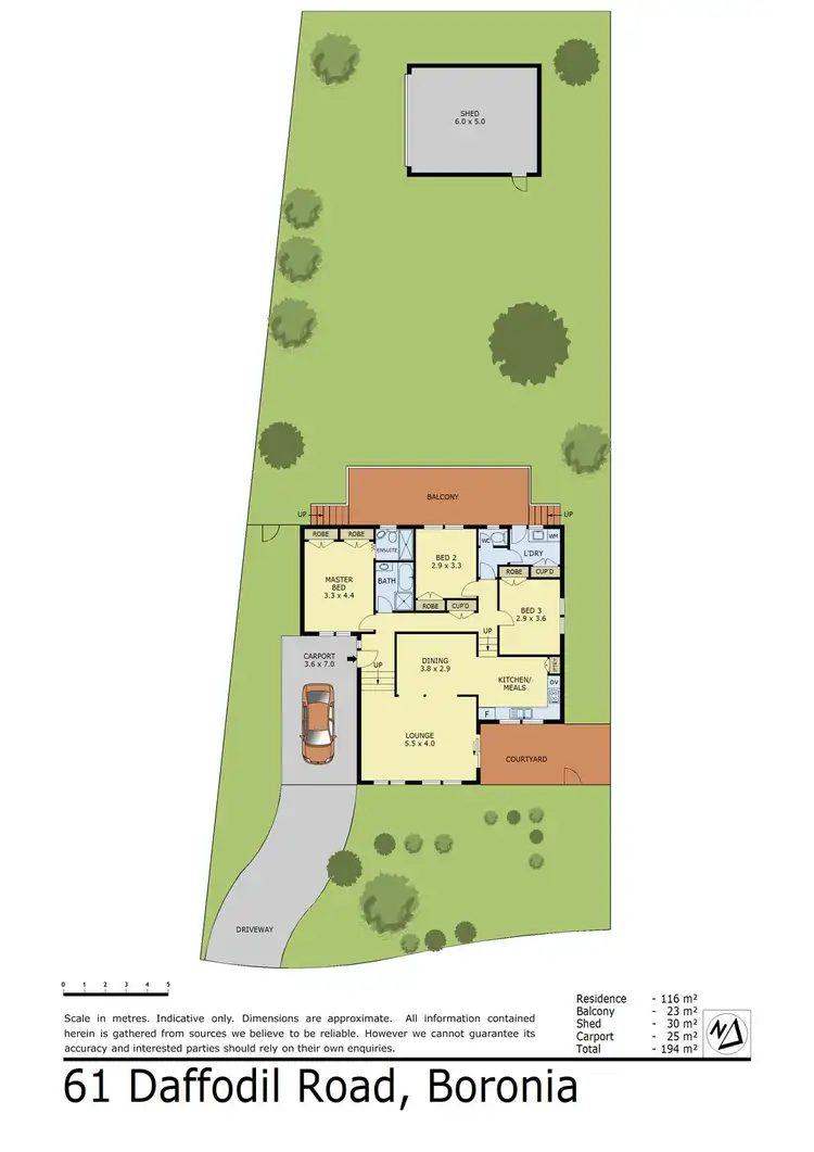 Floorplan of Homely house listing, 61 Daffodil Road, Boronia VIC 3155