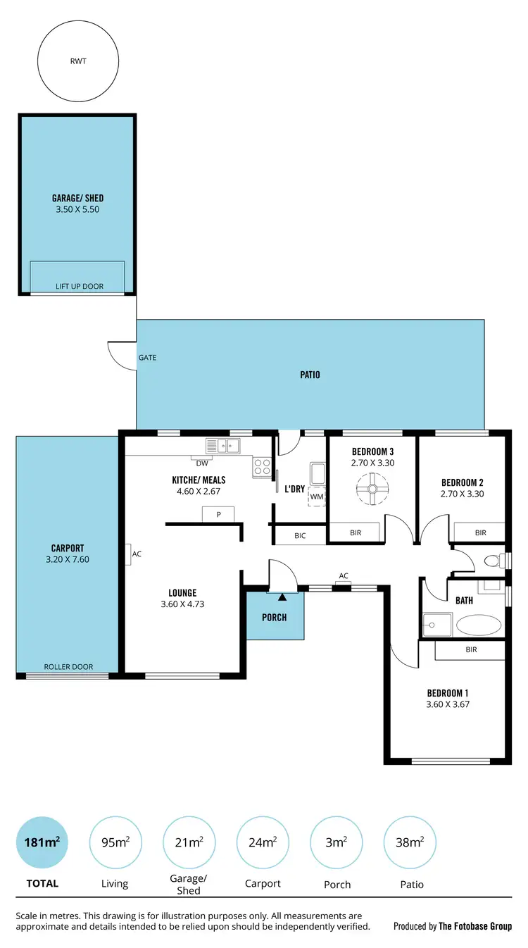 Floorplan of Homely house listing, 8 Amanda Way, Reynella SA 5161
