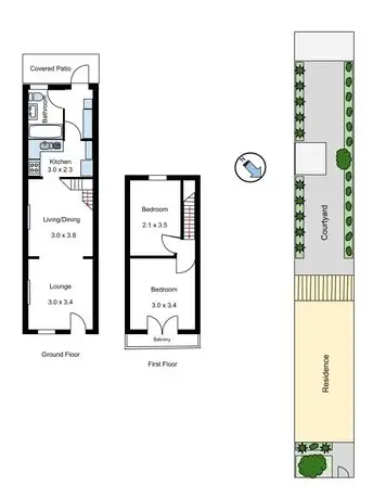 Floorplan of Homely house listing, 16 Smith Street, Marrickville NSW 2204