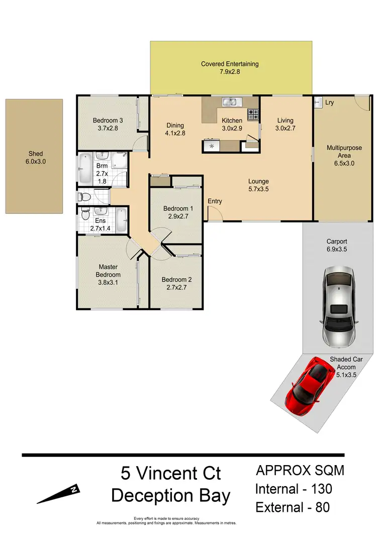 Floorplan of Homely house listing, House/5 Vincent Court, Deception Bay QLD 4508