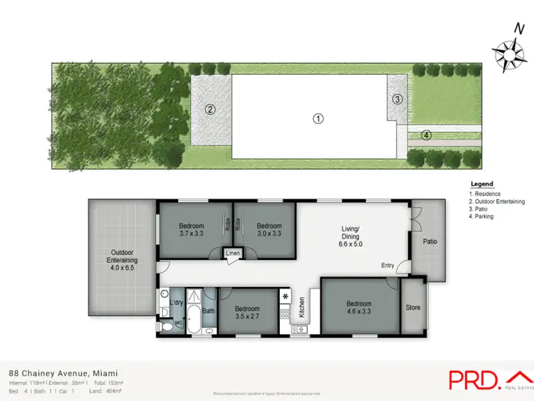 Floorplan of Homely house listing, 88 Chainey Avenue, Miami QLD 4220
