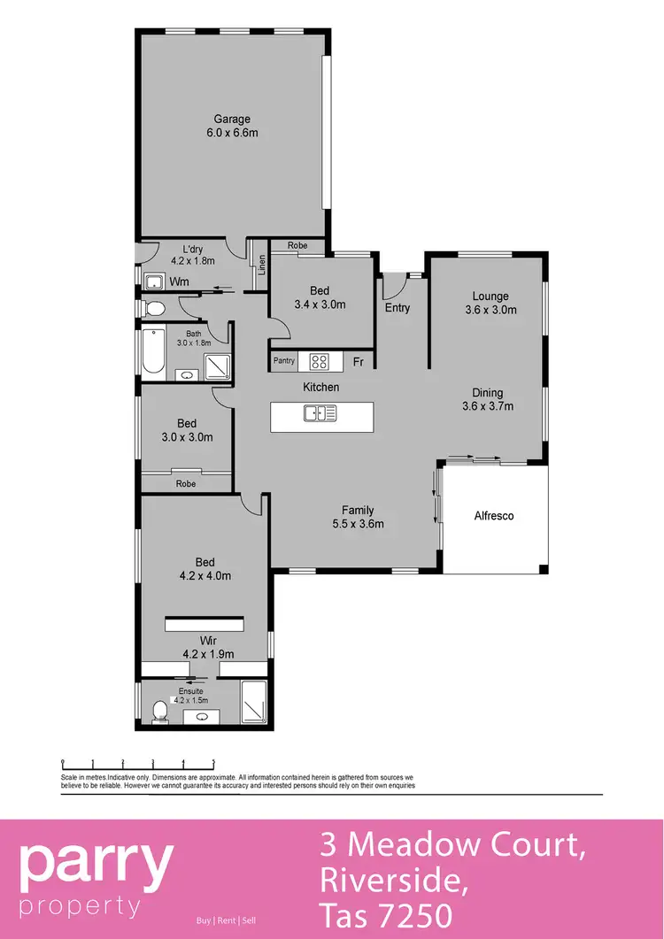 Floorplan of Homely house listing, 3 Meadow Court, Riverside TAS 7250