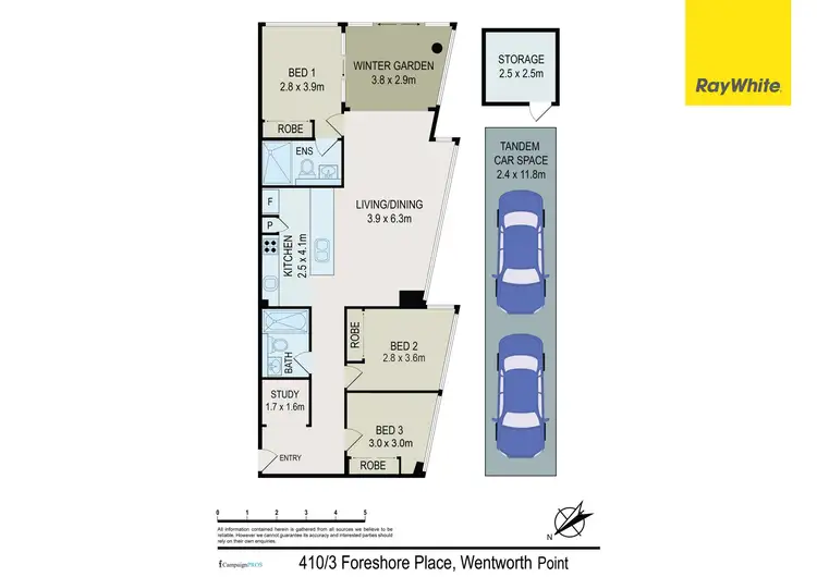 Floorplan of Homely apartment listing, 410/3 Foreshore Place, Wentworth Point NSW 2127